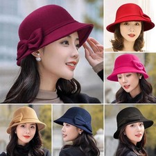 Vintage Wool Felt Fedora Hat