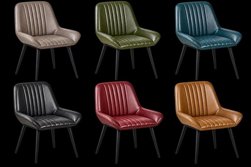 Leather dining chair - chair,