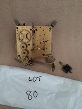 VINTAGE HALLER WESTMINSTER CHIME CLOCK MOVEMENT, HANDS AND PENDULUM (LOT 80)