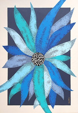 ABSTRACT FLORAL ACRYLIC