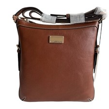 Paul Costelloe Handbag Tan Leather Medium Zip Top Crossbody Bag -Lister RRP £150