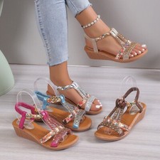 Womens Comfy Strappy Sandals