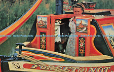 R682583 Britain Inland Waterways. A Traditionally Painted Narrow Boat Cabin. J.