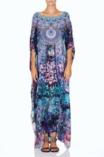 Camilla Vintage Rise And Unveil Long Round Neck Kaftan 💜💙