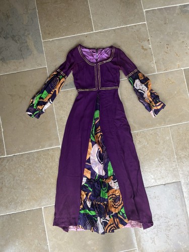 Vintage 70s purple maxi - 70s,