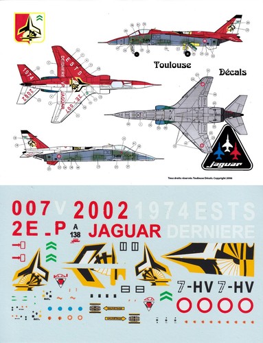 Toulouse decals jaguar - toulouse, 1/72