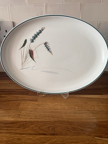 Denby greenwheat oval serving - denby,