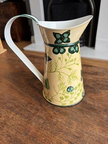 Cream enamel jug pitcher - cream,