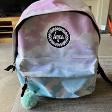 Hype Iconic Pink/Blue Cloud Fade Girls School Backpack