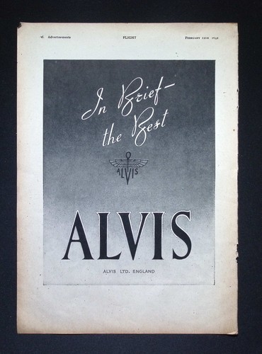 Original 1912 advert alvis - original,