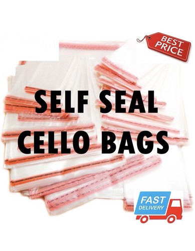 Clear cellophane bags self - bags,
