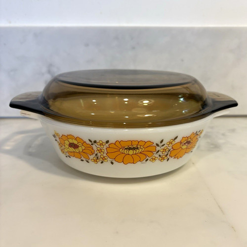 Pyrex vintage sunflower - vintage,