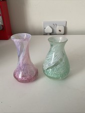 2 X Caithness Crystal Glass Vases