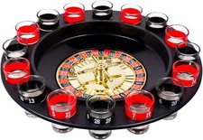 Casino Party Glasses Drinking Game Spin & Shot Drink Roulette Wheel Adults 18+