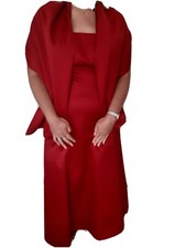 Bridesmaid dress with stole & matching flower girl dress with teddy.