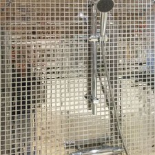 Mirrored silver glass mosaic - mirrored,