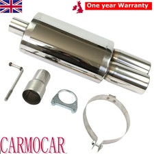 SPORTS TWIN EXHAUST BACK BOX FOR MERCEDES CLK SLK C CLASS ML E STAINLESS STEEL