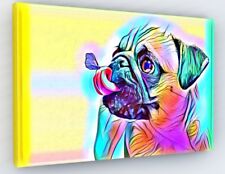 STUNNING PUG PUPPY DOG CANVAS