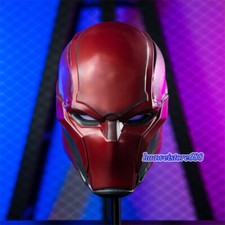 Red Hood Batman Robin Helmet Cosplay Mask Resin Halloween Fancy Dress Prop