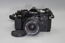 Canon A-1 35mm SLR Camera with FD 28mm f/2.8 Lens Tested & Working