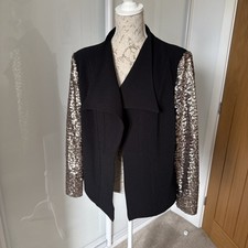 Black Jacket With Gold Sequin