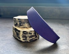 BBD Padded Leather Italian Greyhound Slip Collar 10-12” Purple