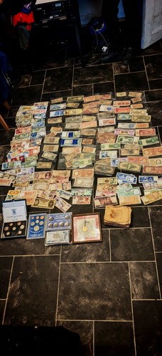 Old bank notes collection - bank,