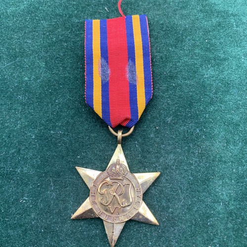 1939 burma star full - star, size