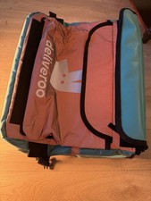 Deliveroo Rider Kit Thermal Large Bag, Helmet, Uniform Jacket With Tops Size L
