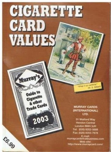 Cigarette card values guide - card, values.