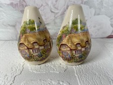 old Salt And Pepper Pots Thatched Cottage Design