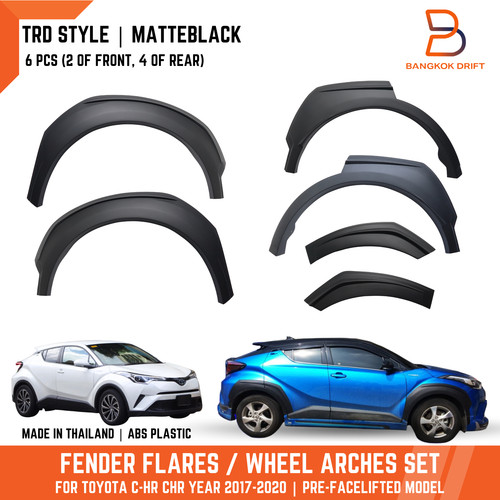 Matte black fender flares for - flares,