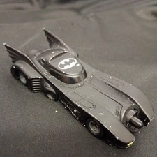 Vintage Batman Batmobile Car Black Die Cast Toy 1989 ERTL DC Comics used