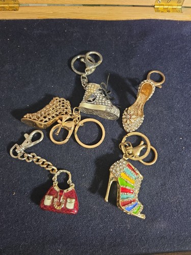 Assorted bling keyrings - assorted,