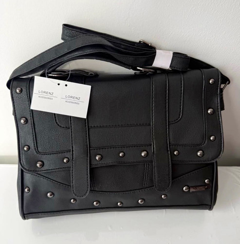 Lorenz black faux leather - black,