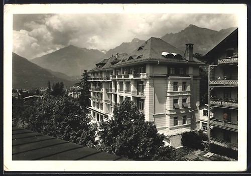 Merano hotel regina postcard - hotel, regina,