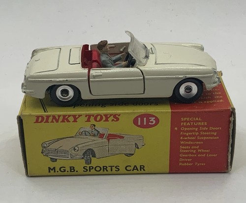 Dinky 113 mgb sports car - mgb, car.