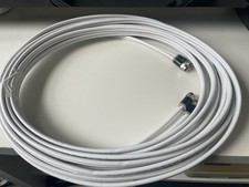 Sky Cable 10m - Twin Shotgun Satellite for Sky+/HD/Q - White - Satellite Coaxial