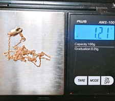 14K Gold Necklace Chain As Is 1.21gr. Scrap or Repair