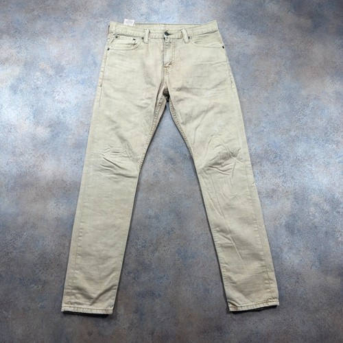 Levi 520 jeans beige mens - beige,
