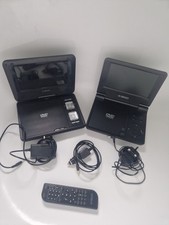 Portable DVD Players Two 2 Curtis 7" (One Swivel) Black chargers INC - Working