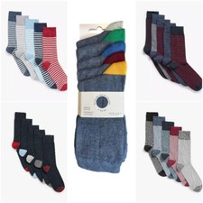 Men's John Lewis Socks Pack of 5 Organic Cotton Rich Sock