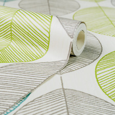 Arthouse Retro Leaf Motif Teal