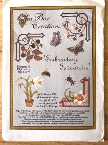 Sue box creations embroidery - box,