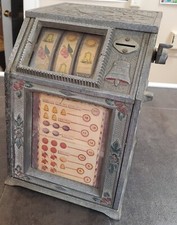 VINTAGE ORIGINAL PURITAN BABY BELL 5C SLOT MACHINE 5 CENT WORKS 