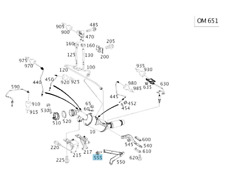 Genuine Mercedes-Benz Sprinter 906 Exhaust System Bracket 2x Bolts N000000000276