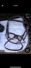 beautiful Amo brown Full Size Bridle With Grackle Noseband 