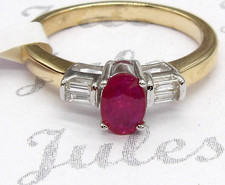 9CT GOLD RUBY DIAMOND RING