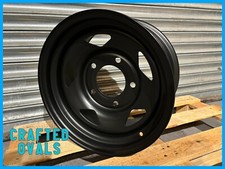 Steel Wheel 16" x 9 for LAND ROVER DEFENDER 90 110 130 - 5 Spoke Satin Black