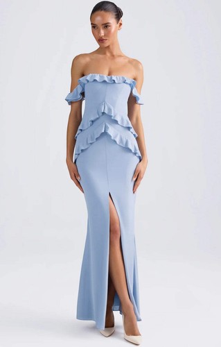 Polly womens blue maxi - polly,